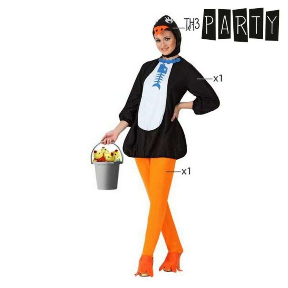 Costume per Adulti Th3 Party Multicolore animali (3 Pezzi)